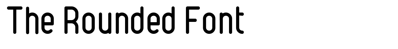 The Rounded Font